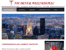 Tablet Screenshot of nycdentalwellnesscenter.com